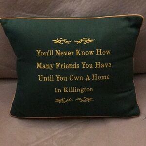 Killington VT throw pillow